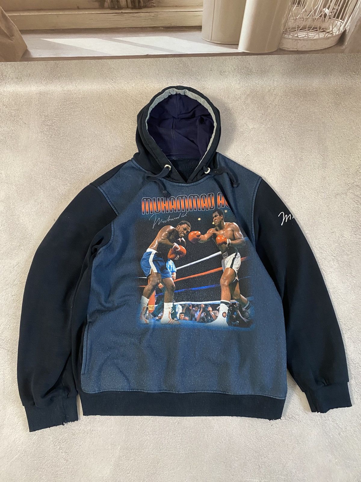 Japanese Brand × Vintage Vintage Muhammad Ali DG Distressed hoodie Size US XL / EU 56 / 4 - 1 Thumbnail