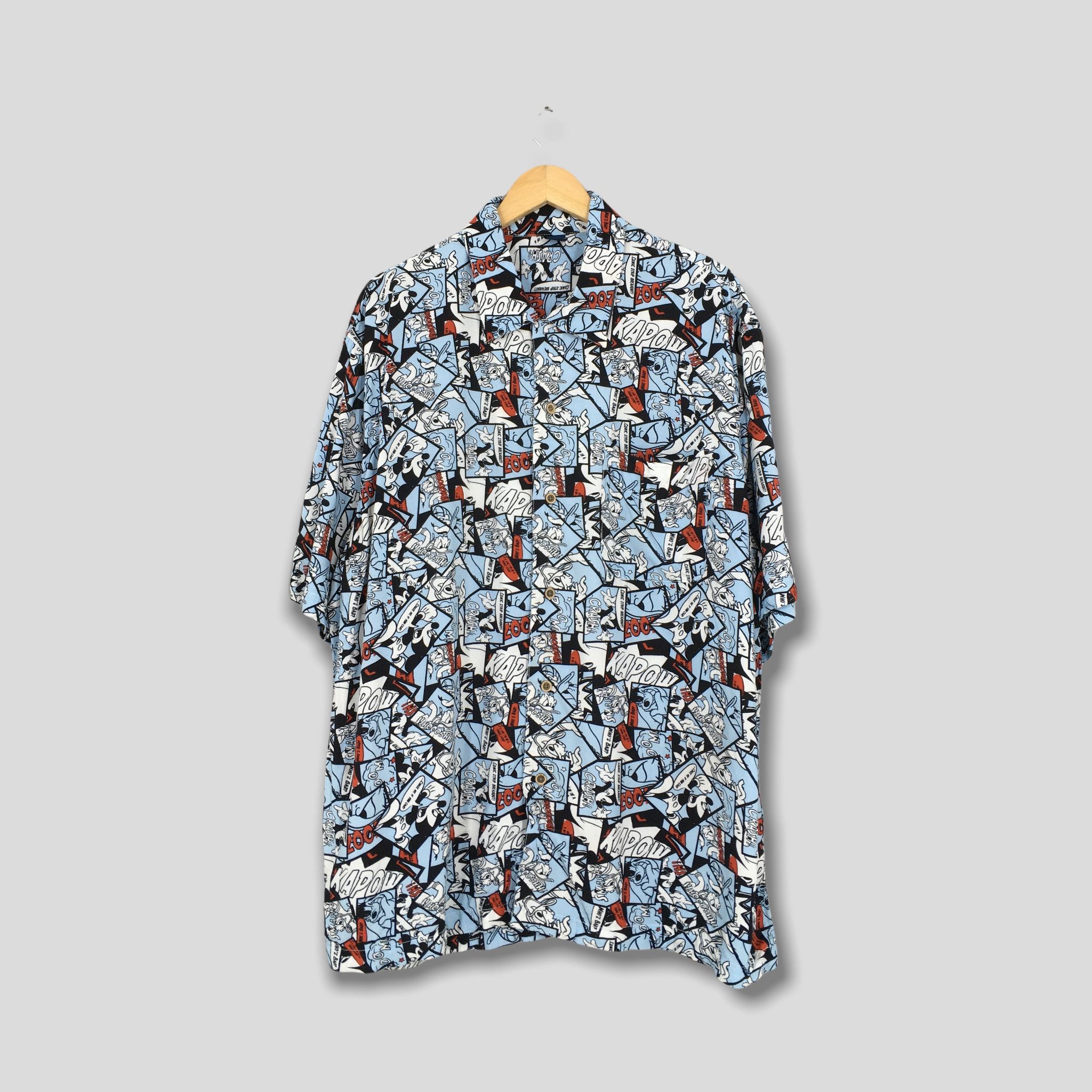 Disney × Mickey Mouse Vintage Mickey Mouse Disney Hawaii Rayon Shirt Men 3Xlarge Size US XXL / EU 58 / 5 - 1 Thumbnail