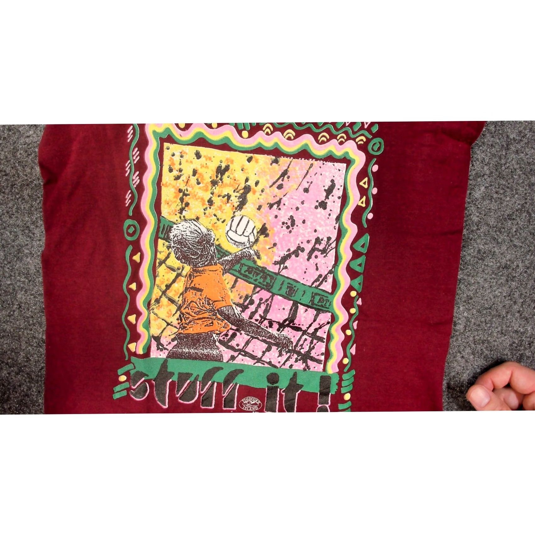 Logo 7 Vintage 1982 Logo 7 Stuff It Volleyball Tank Womens XS Burgundy Thunder Island Size XS / US 0-2 / IT 36-38 - 7 Thumbnail