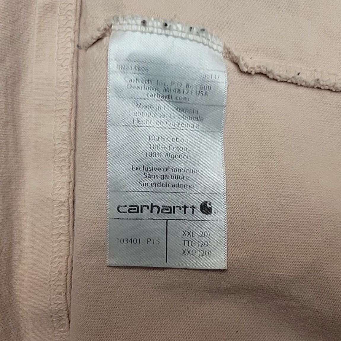Carhartt Carhartt Shirt Womens 2XL Pink Loose Fit Crewneck Long Sleeve Spellout TEE Ladies Shirt 100% Cotton Crew Neck Size XXL / US 16-18 / IT 52-54 - 6 Thumbnail