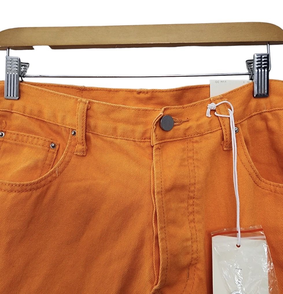 MNML Brand New Orange flare denim pants Size US 30 / EU 46 - 4 Thumbnail