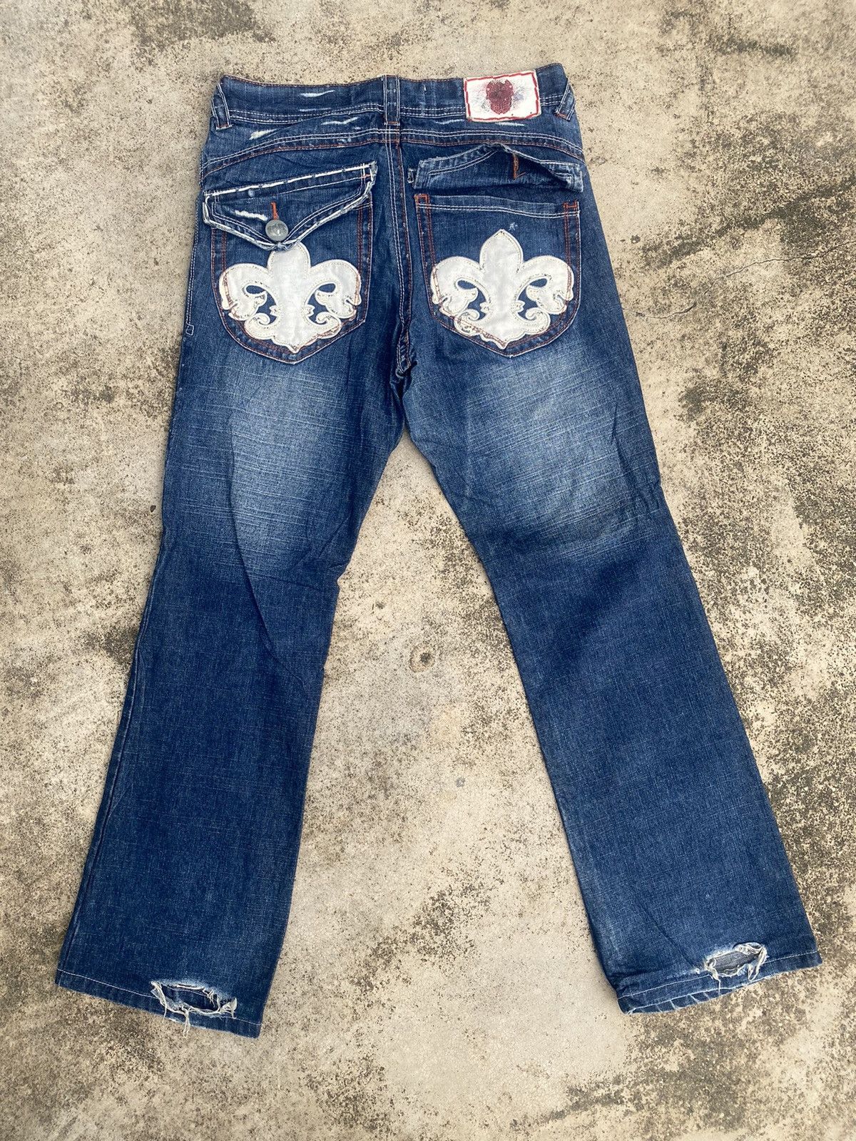 Japanese Brand Flare Jeans Raguna faded Bootcut Size US 32 / EU 48 - 16 Thumbnail