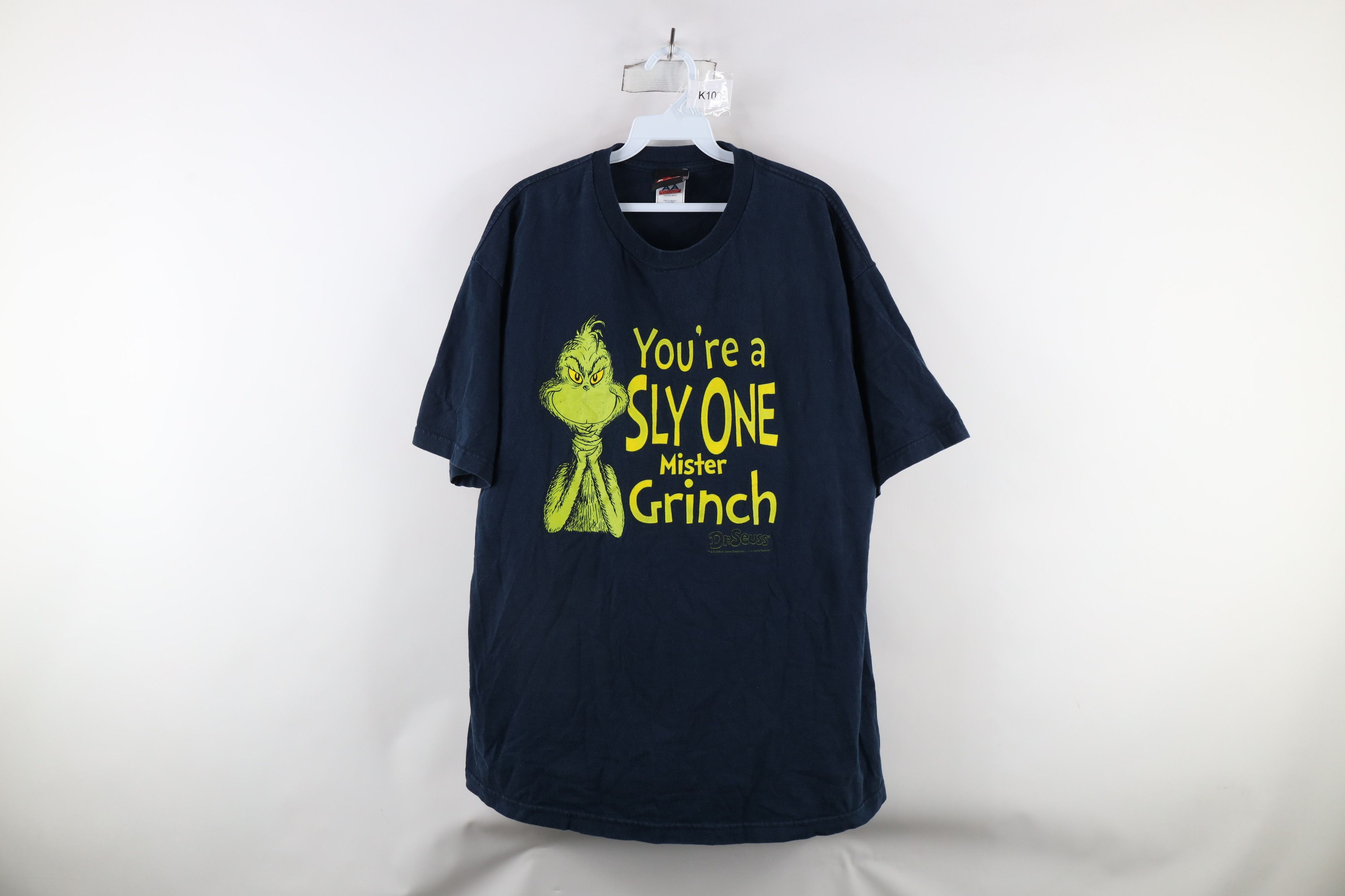 Vintage Vintage Y2K 2006 Dr Seuss Grinch Christmas T-Shirt Blue Size US XL / EU 56 / 4 - 1 Thumbnail