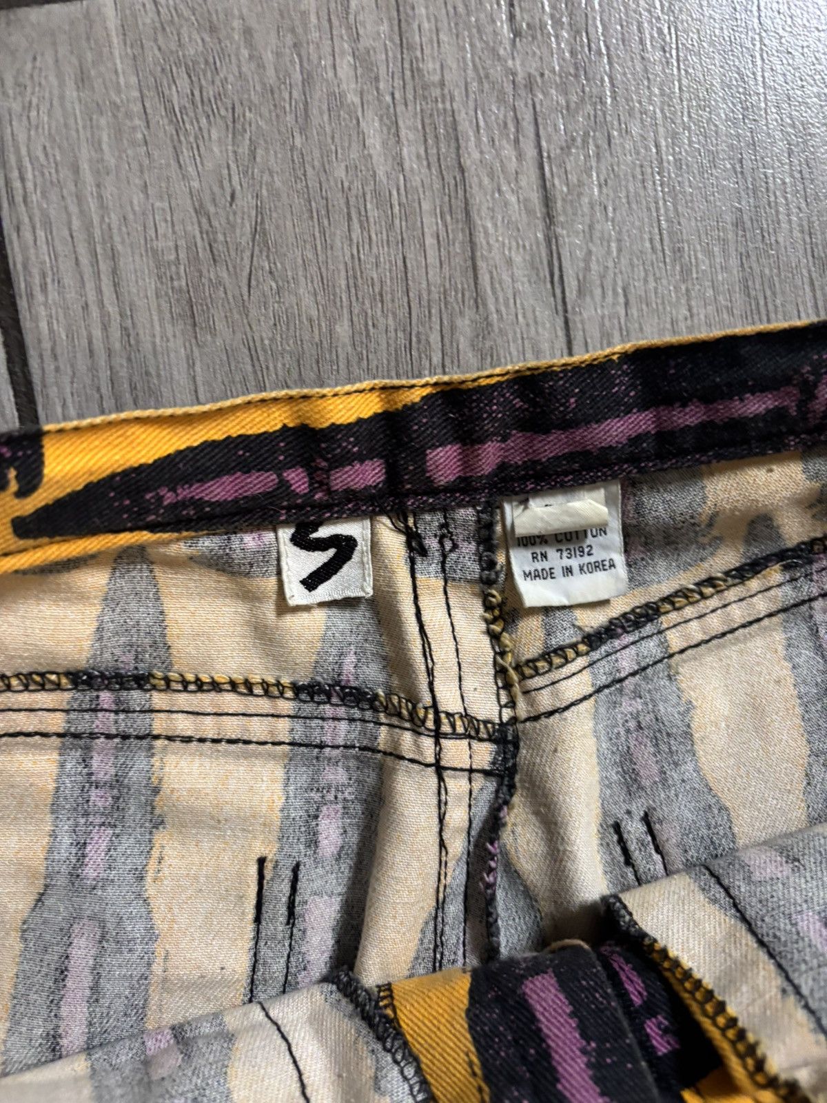 Stephen Sprouse Vintage FW88 Stephen Sprouse Bullet Print Denim Jeans Yellow Size US 34 / EU 50 - 3 Thumbnail