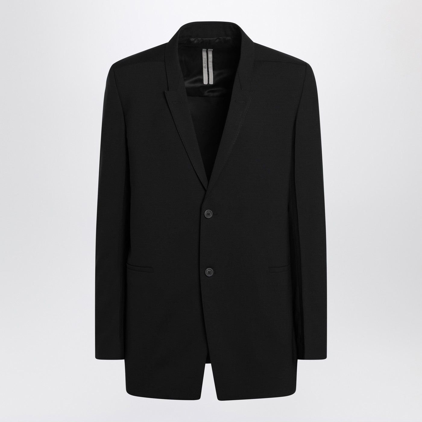 Rick Owens Rick Owens Single-Breasted Wool Jacket Black Size US L / EU 52-54 / 3 - 1 Thumbnail