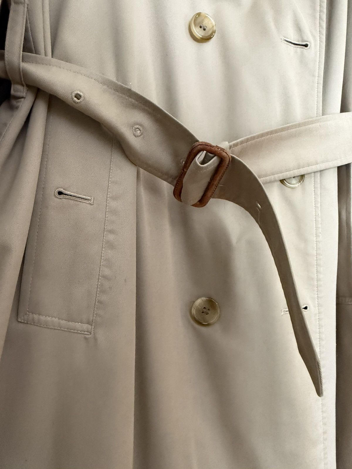 Burberry Circa 1980’s Womens Burberry Trench Coat Size XL / US 12-14 / IT 48-50 - 3 Thumbnail