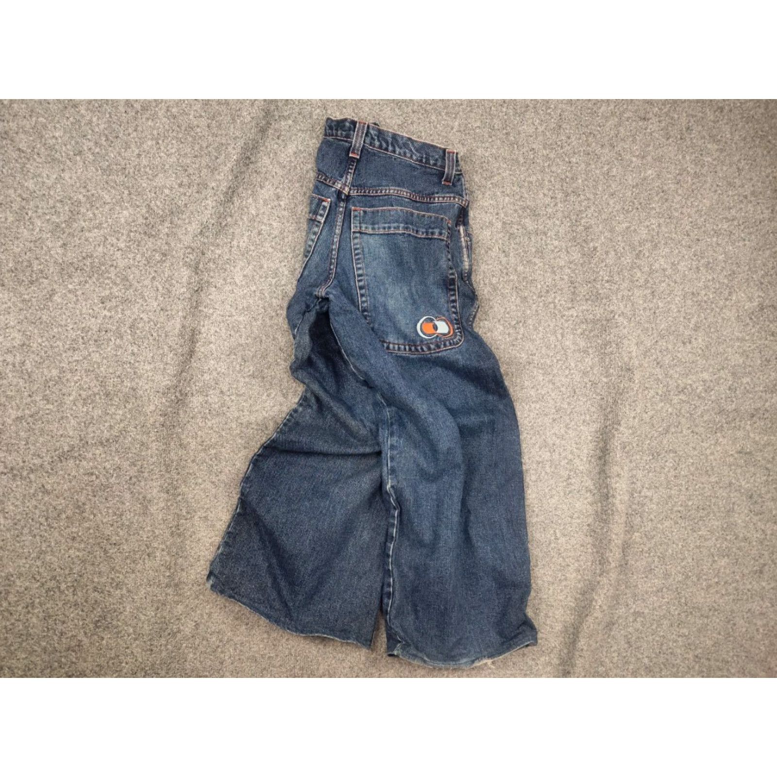 JNCO VINTAGE Rare 90s JNCO Girlie‎ 1067 Double Barrel Denim Wide Leg Baggy Jeans USA Made Jeans 29 Blue 5-Pocket Relaxed Mens Womens Size US 29 - 2 Thumbnail