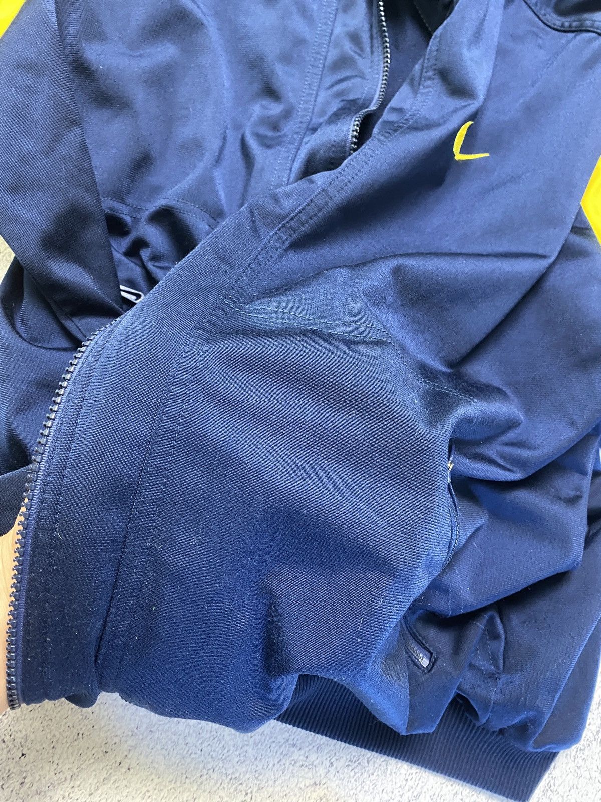 Nike × Vintage Vintage 90's Nike USA Drill Track Jacket Big Swoosh Size US XL / EU 56 / 4 - 11 Thumbnail