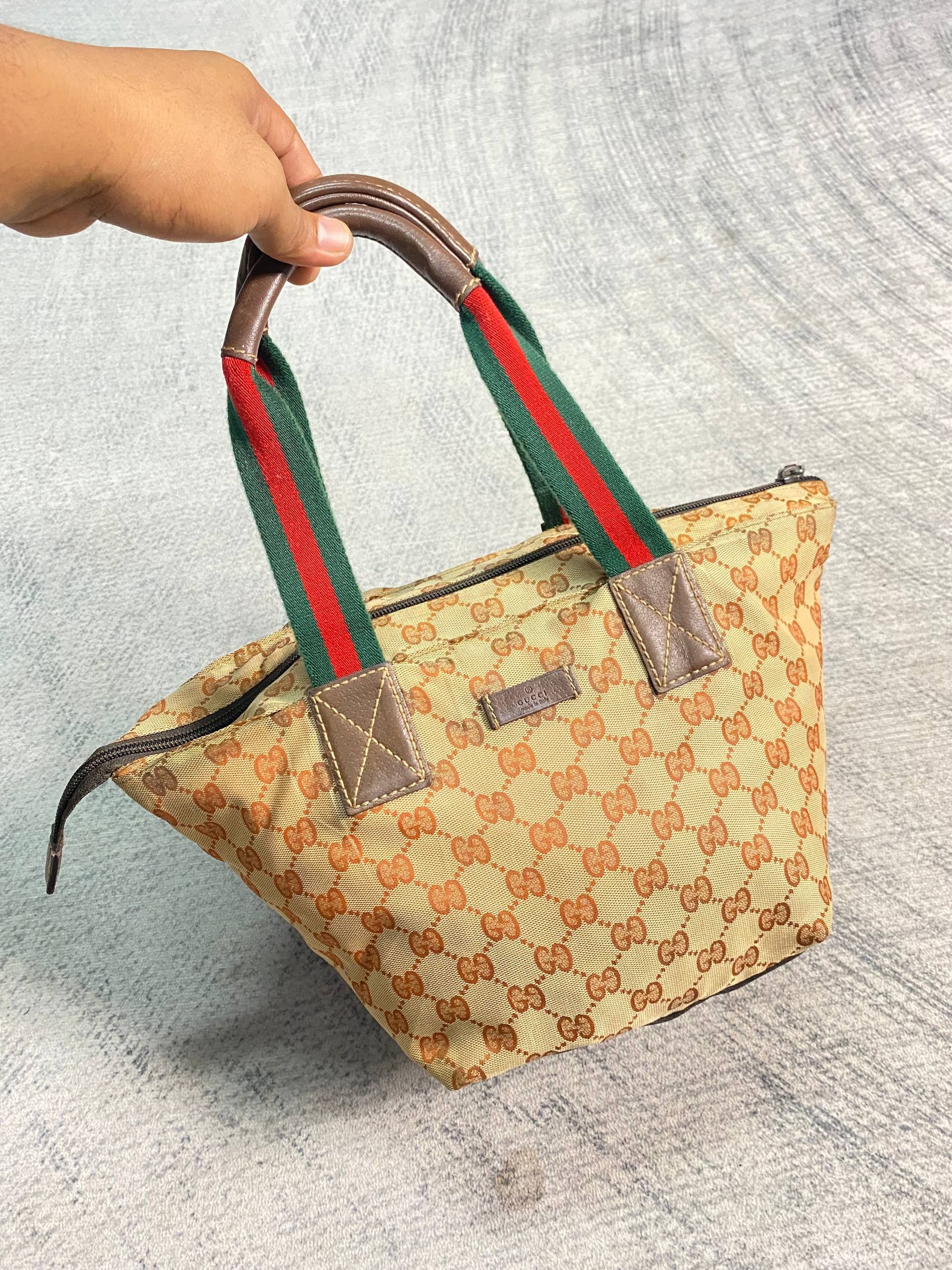Gucci GUCCI GG Canvas Web Sherry Line Hand Bag Size ONE SIZE - 1 Thumbnail