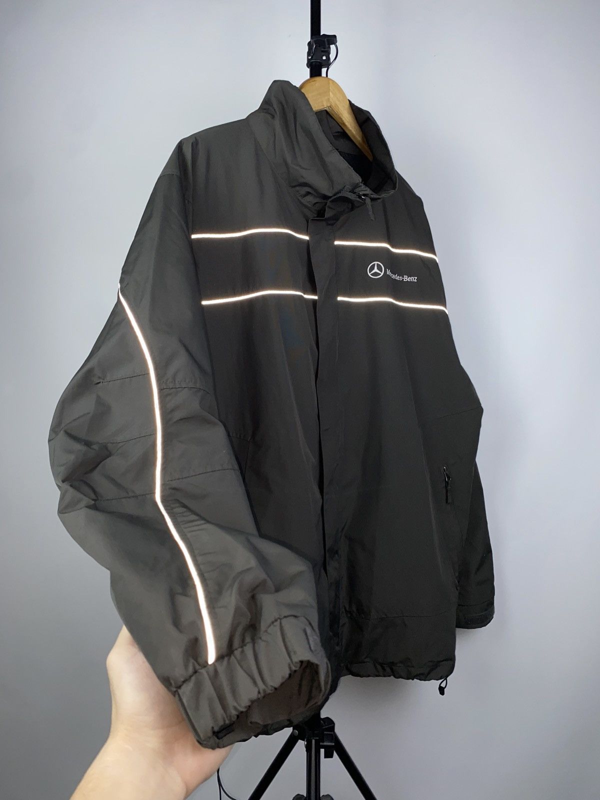 Mercedes-Benz × Vintage Official Mercedes ninja Racing Black F1 Big Logo 90s Rare Size US XL / EU 56 / 4 - 5 Thumbnail