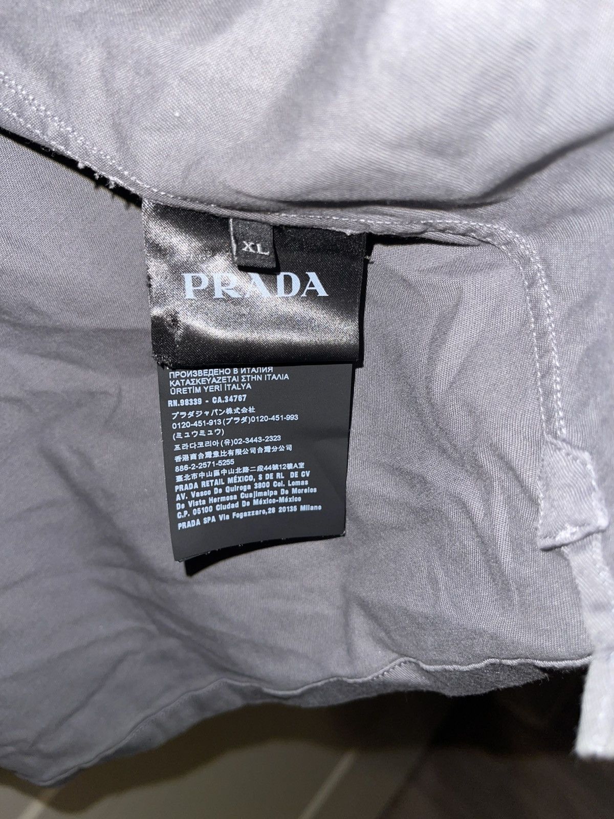 Prada Prada Long sleeve Shirt Size US XL / EU 56 / 4 - 6 Thumbnail