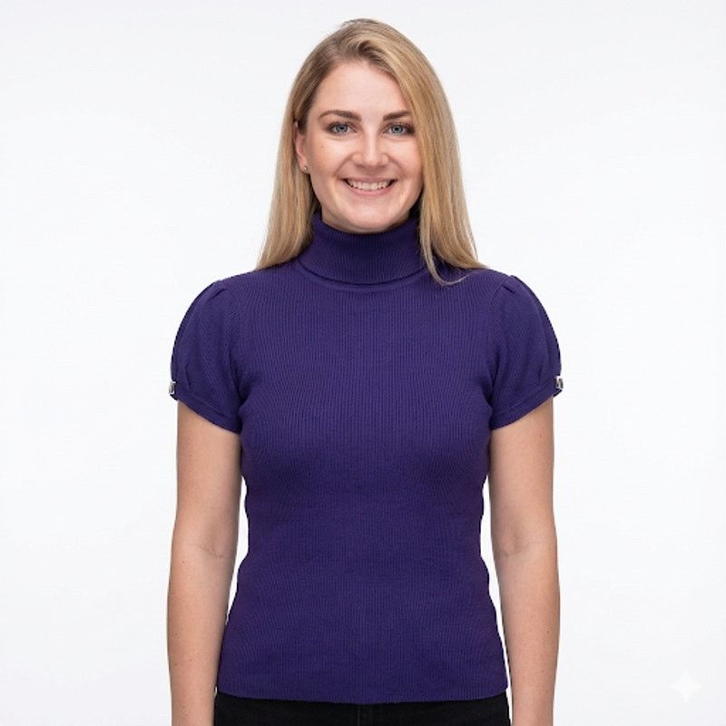Apt. 9 APT 9 Sweater Purple Knit Turtle Neck Buckle Sleeves PXL XL Size XL / US 12-14 / IT 48-50 - 1 Thumbnail