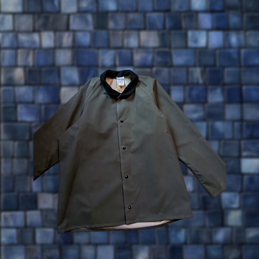 Rains VINTAGE Watershed Rugged Gear Goretex Rain Jacket Rainwear Raincoat Regular M Green Men Weather Coat Rain Size US M / EU 48-50 / 2 - 1 Thumbnail