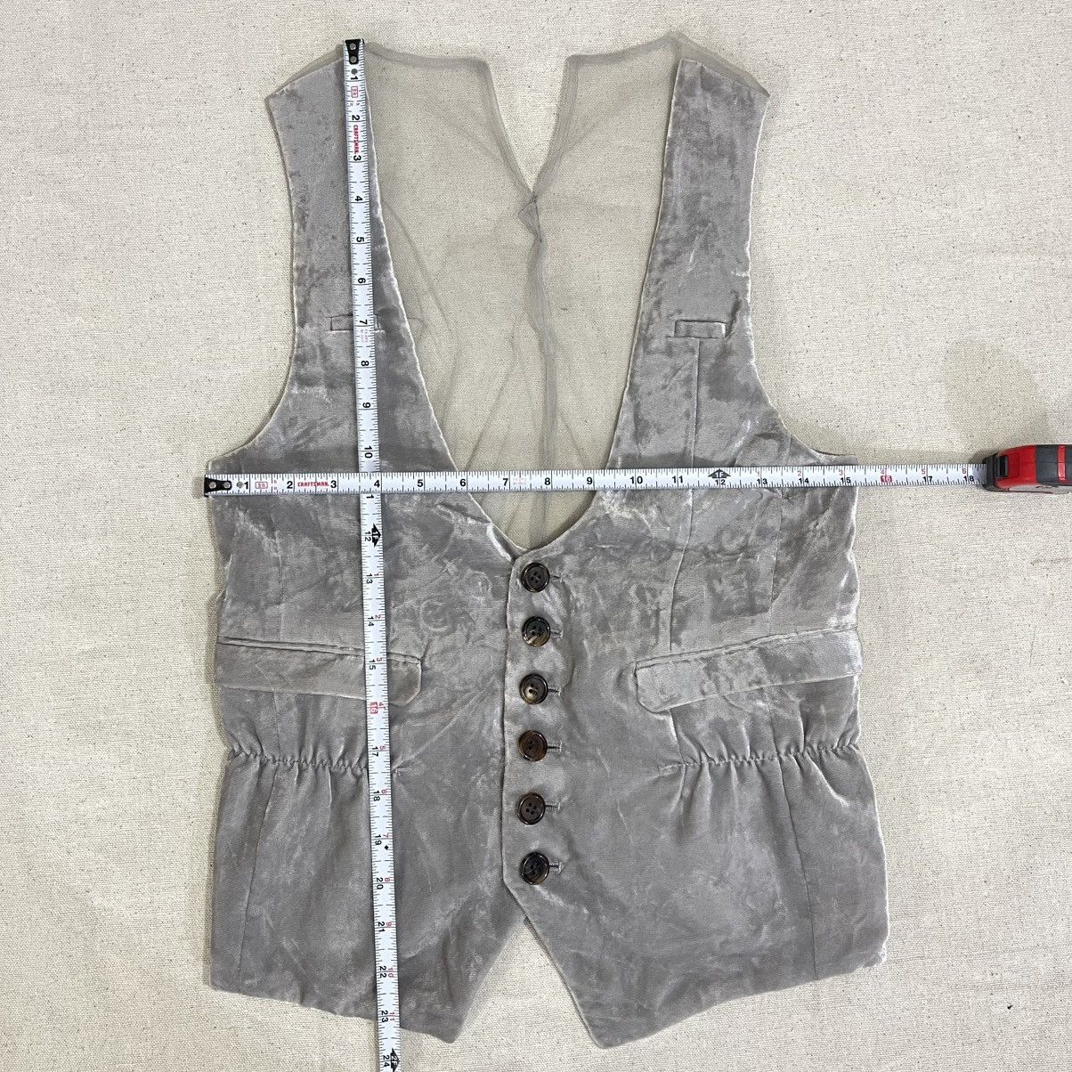 Undercover SS09 Velvet and Sheer Vest / Waistcoat Size S / US 4 / IT 40 - 6 Thumbnail