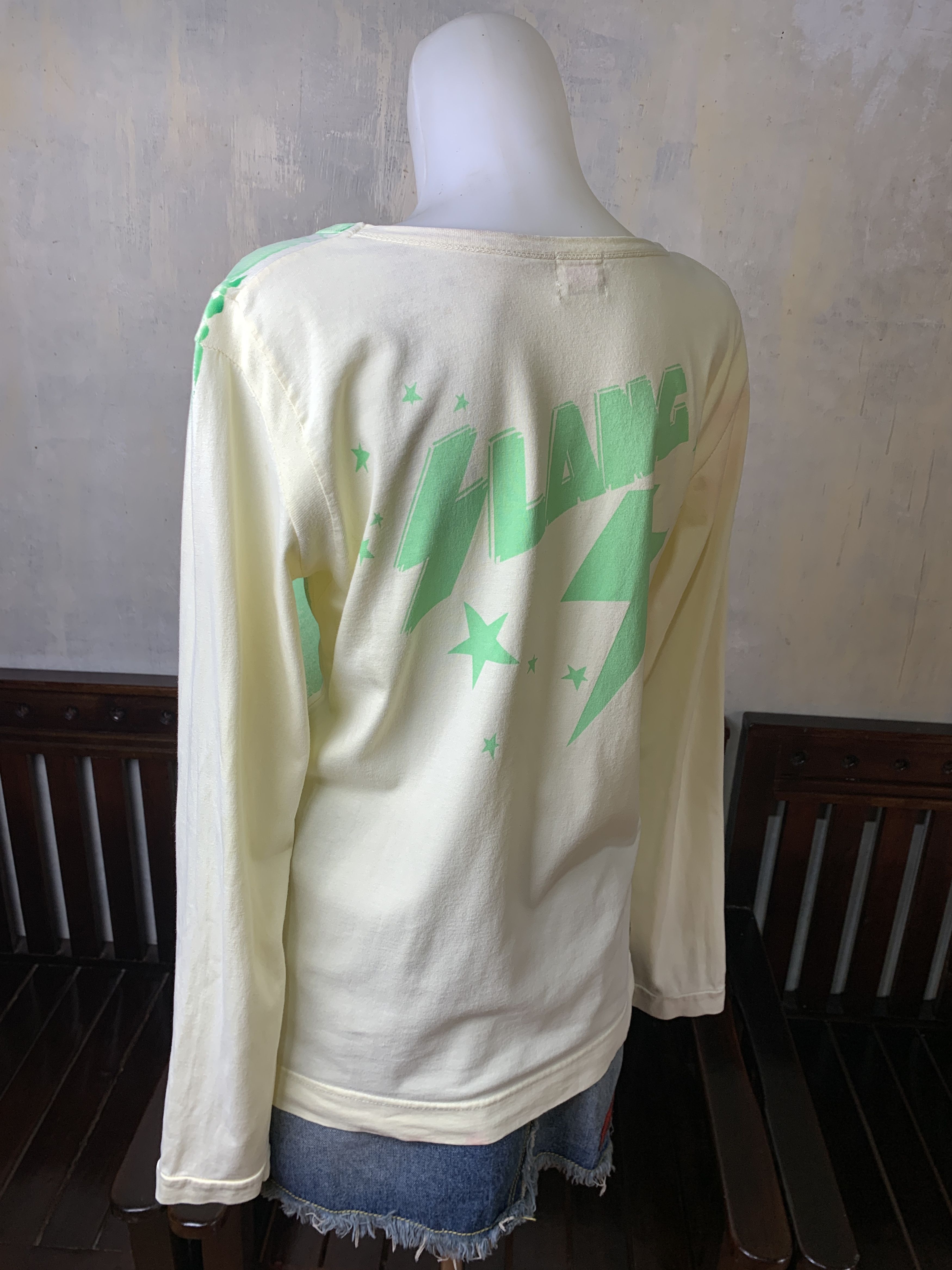 Japanese Brand RnA Slang Big Cat Printed Longsleeve Top (M) Size M / US 6-8 / IT 42-44 - 3 Thumbnail
