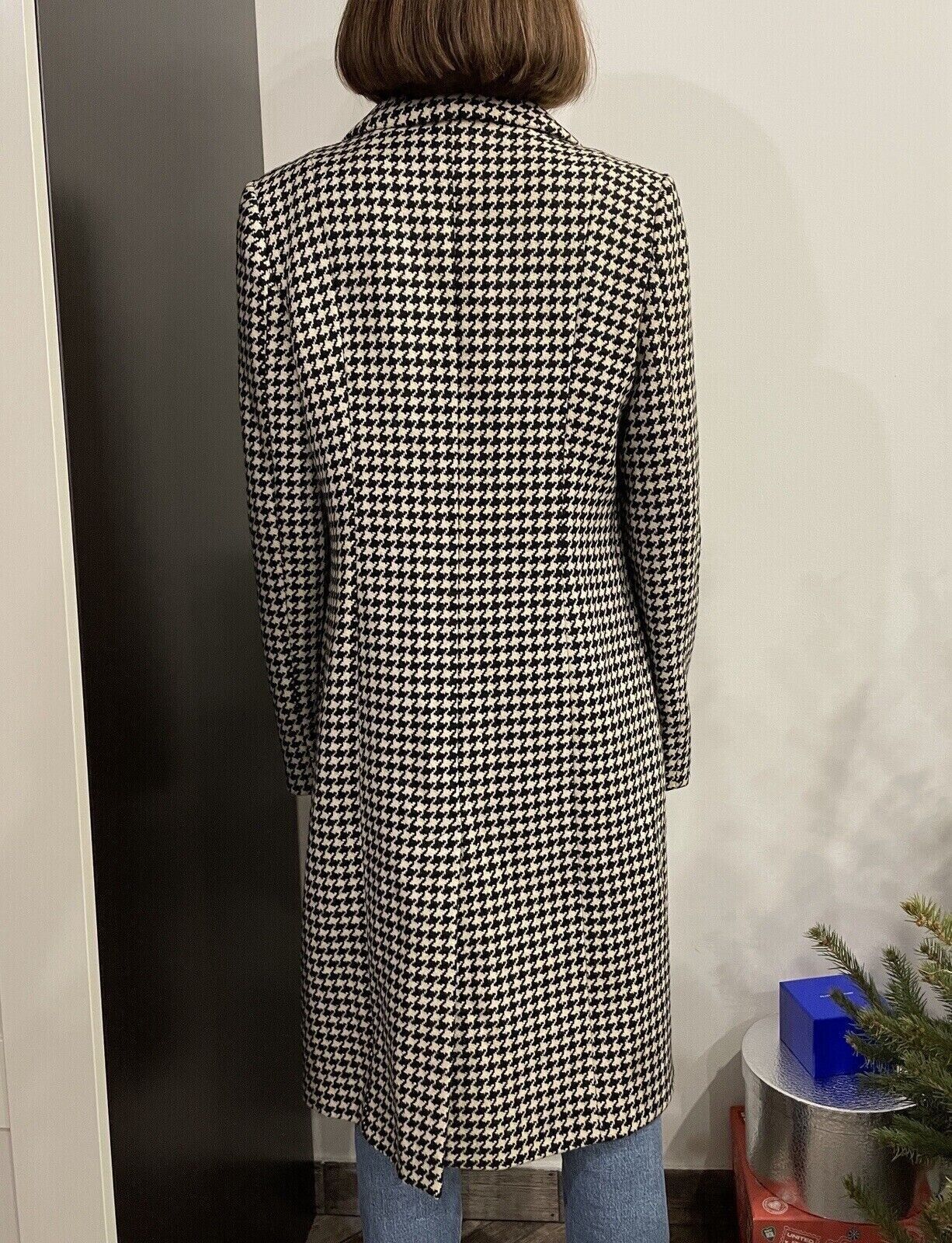Moschino Moschino Jeans Wool Рoundstooth Print Long Wool Coat Size XL / US 12-14 / IT 48-50 - 2 Thumbnail