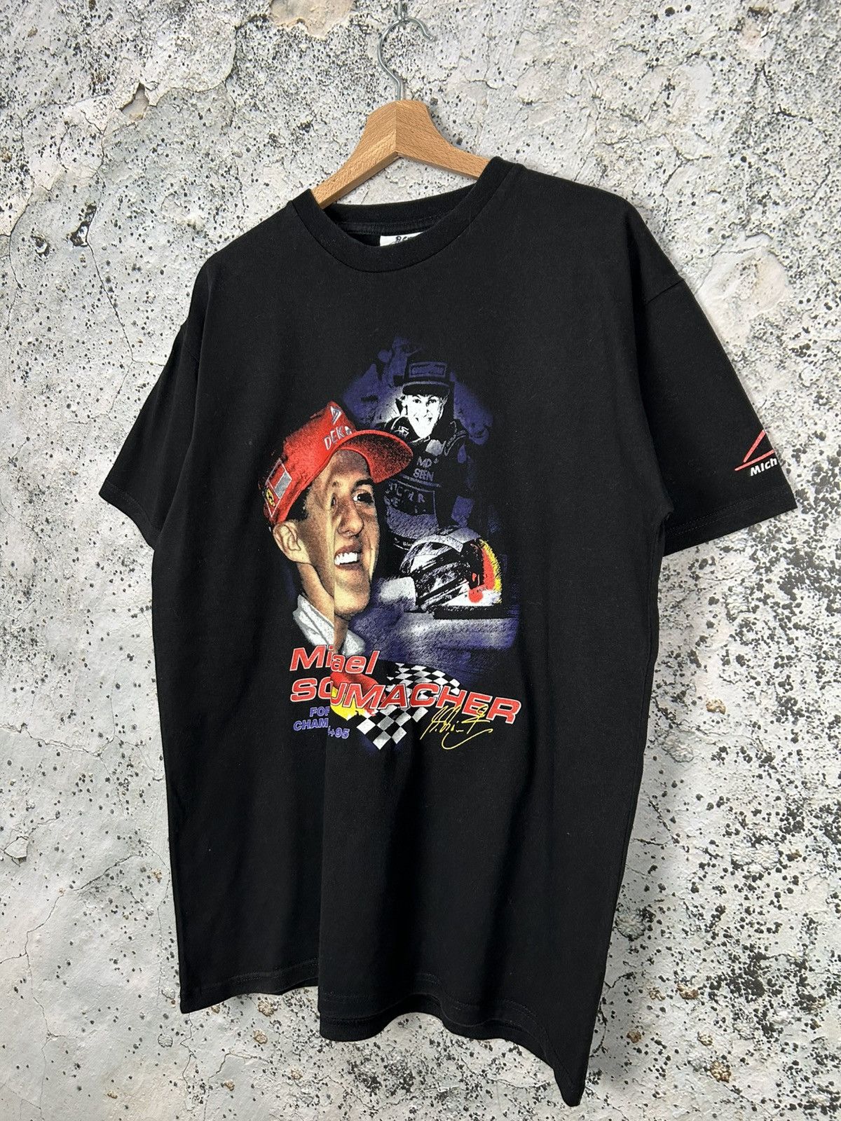 Formula 1 Vintage Michael Schumacher Formula 1 Racing Ferrari 90s Tee Size US XL / EU 56 / 4 - 2 Thumbnail