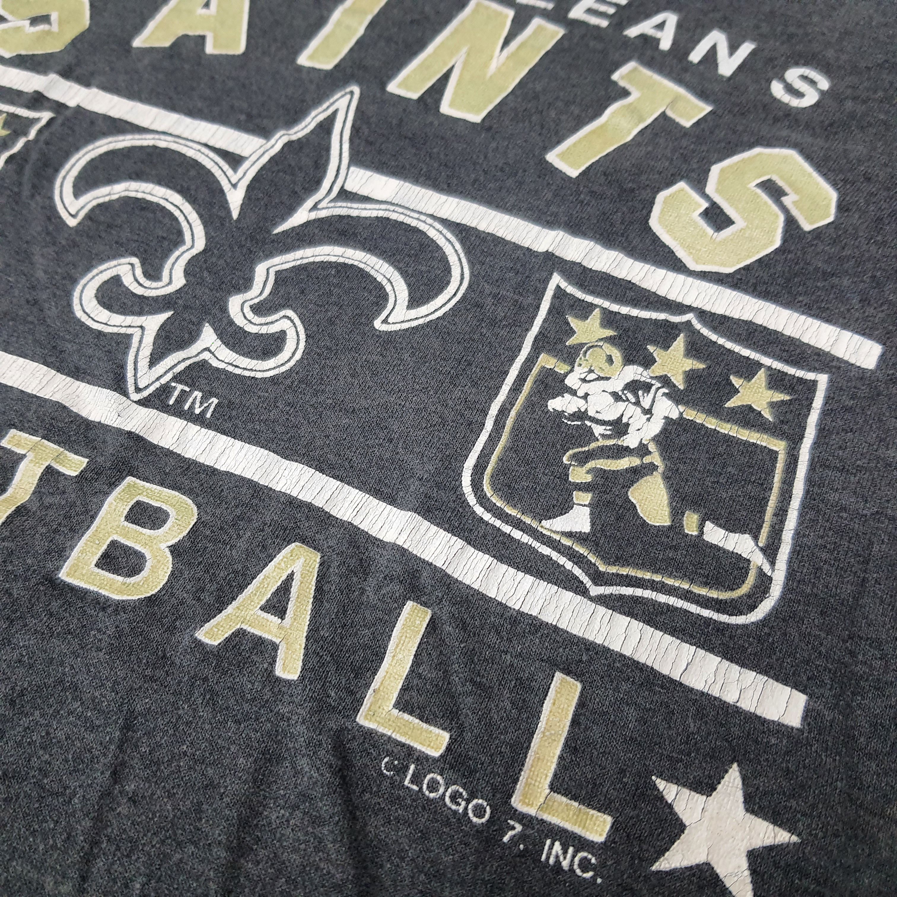 Logo 7 Vintage New Orleans Saints Football Tshirt C259N70 Size US S / EU 44-46 / 1 - 2 Thumbnail