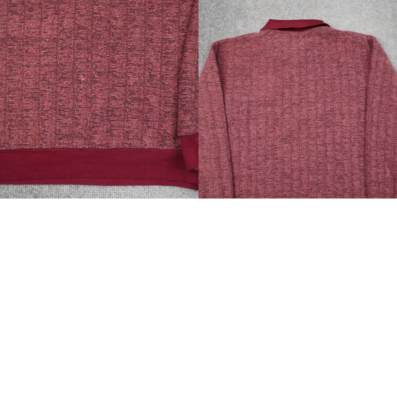 Blair VINTAGE John Blair Shirt Mens Large Retrob Burgundy Collared Button-Up Geometric Long Sleeve Casual Seasonal Clothing Size US L / EU 52-54 / 3 - 8 Thumbnail
