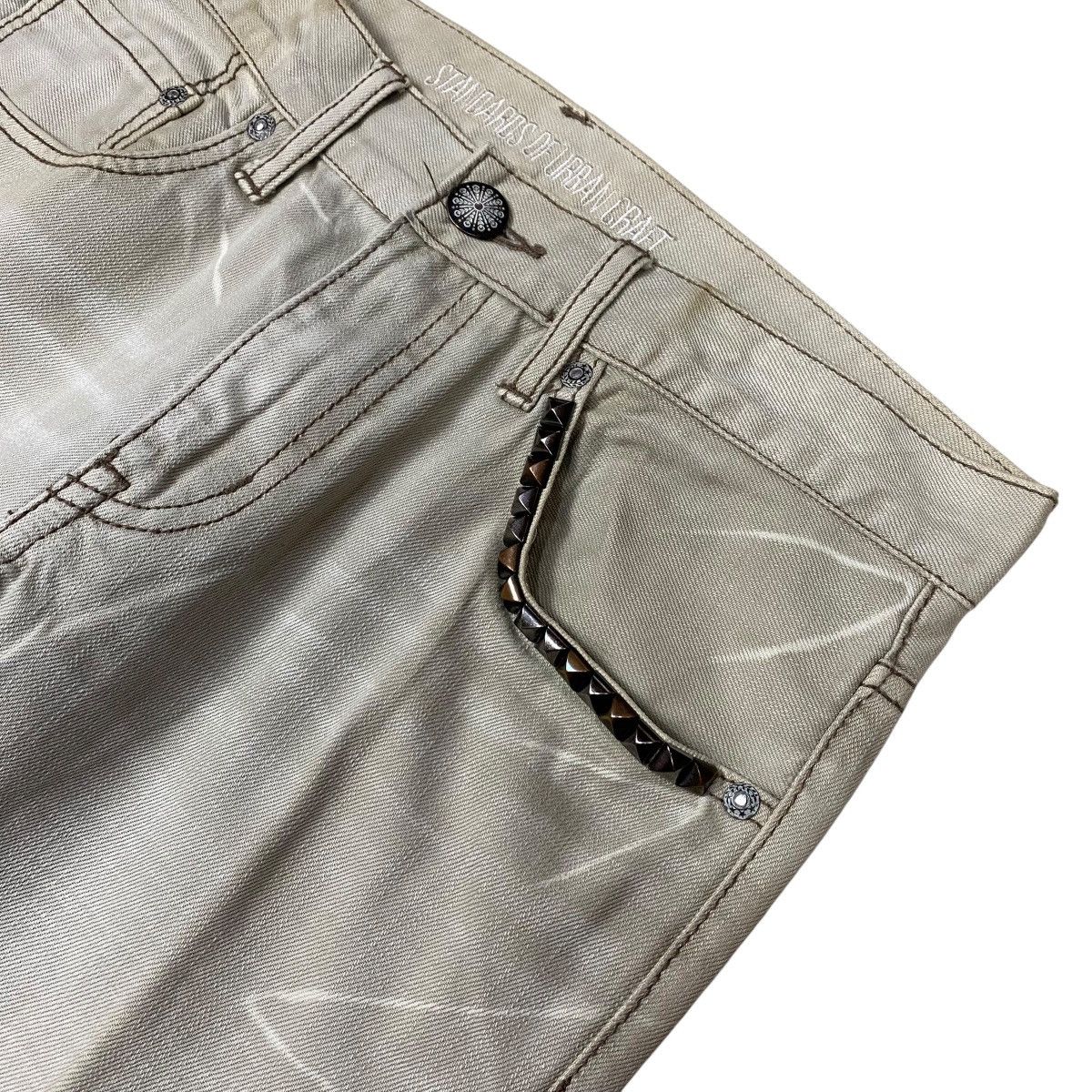 If Six Was Nine × Japanese Brand × Le Grande Bleu (L.G.B.) Standards Of Urban Craft Studded Flared Denim Pants Size US 32 / EU 48 - 8 Thumbnail