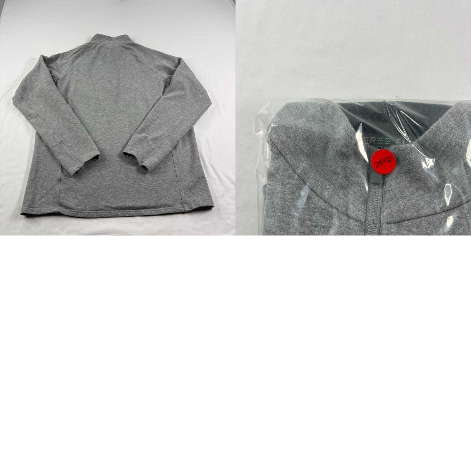 Vintage Free Fly Shirt Mens L Gray 1/4 Zip Pullover Performance Bamboo Stretch Size US L / EU 52-54 / 3 - 8 Thumbnail