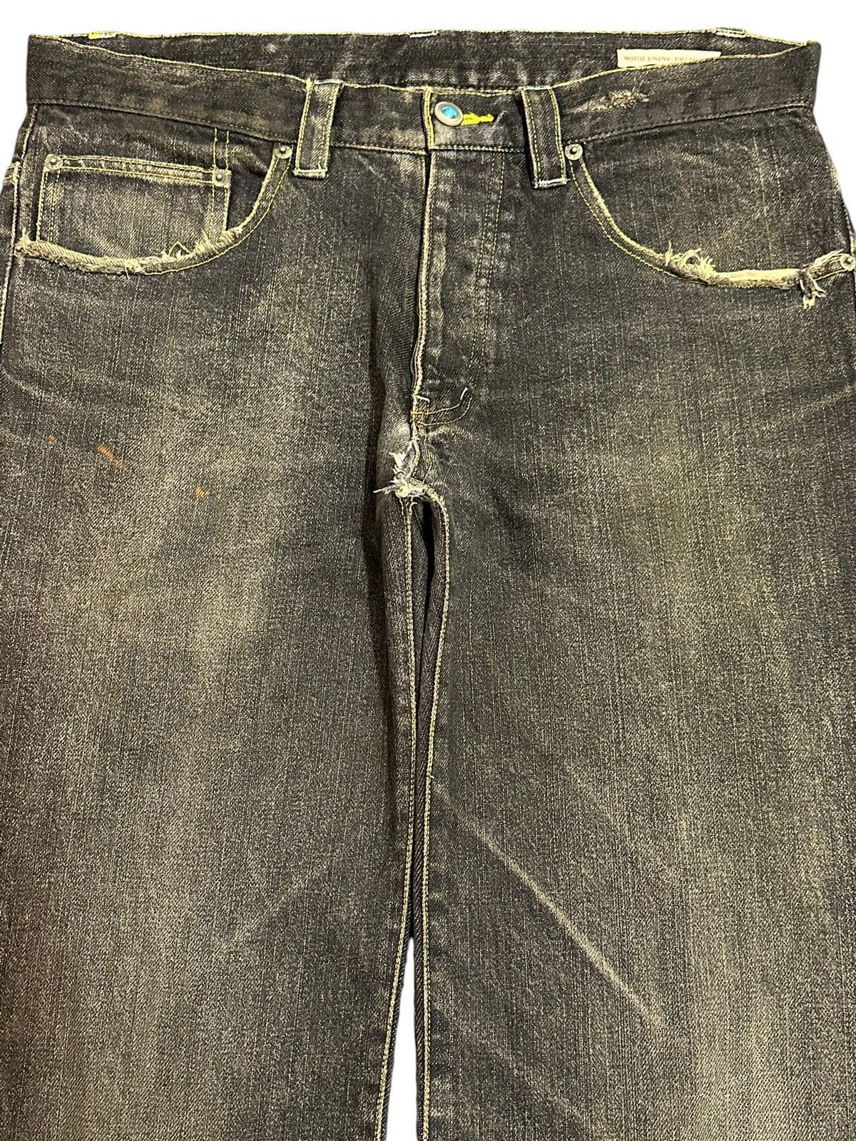 JNCO Vintage Japanese Brand Mud Faded Wash Style Loose Jeans Size US 34 / EU 50 - 3 Thumbnail