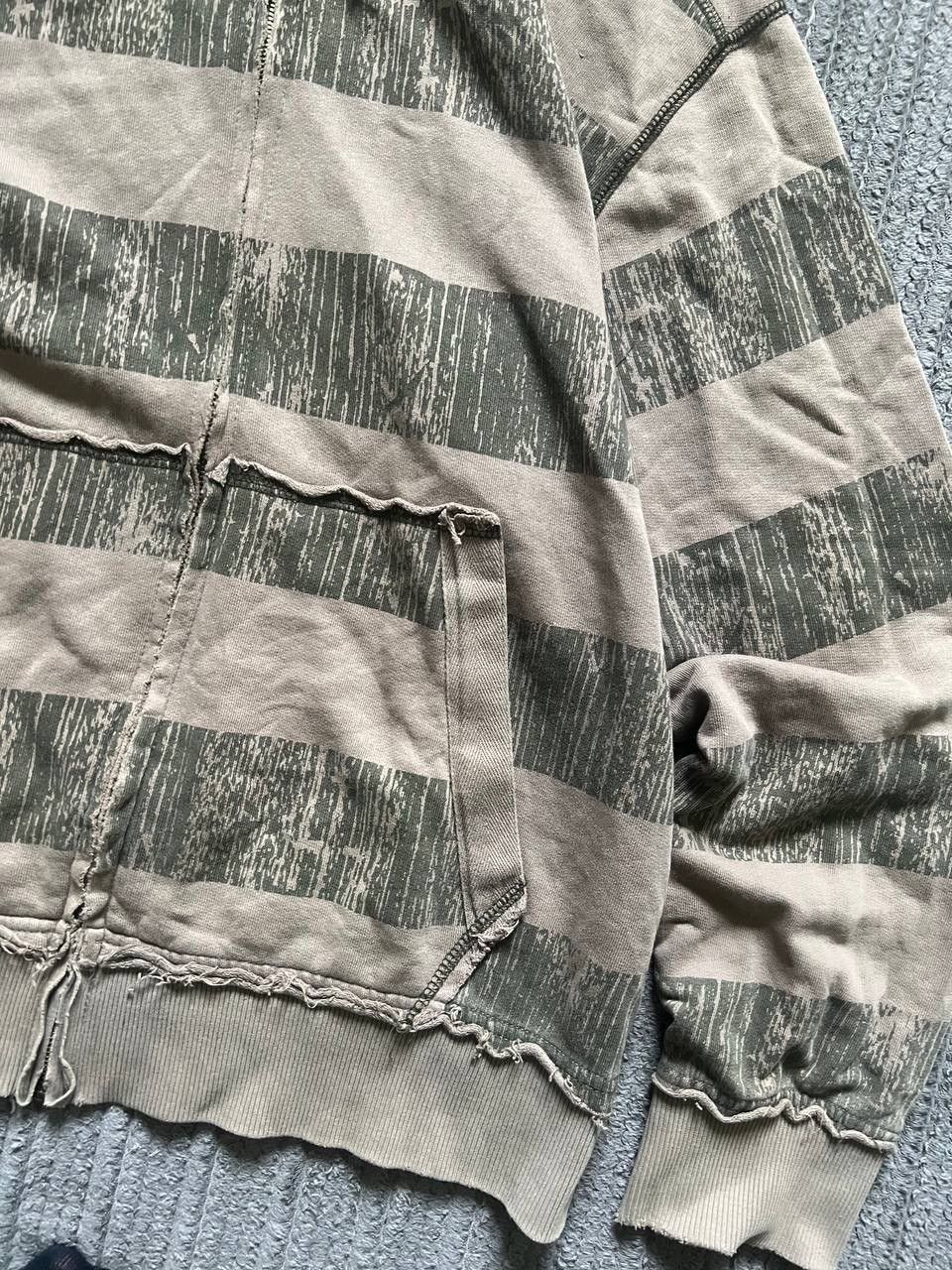 Japanese Brand × Vintage Vintage Y2K Active Stripe Patchwork Faded Baggy Opium Hoodie Size US L / EU 52-54 / 3 - 7 Thumbnail