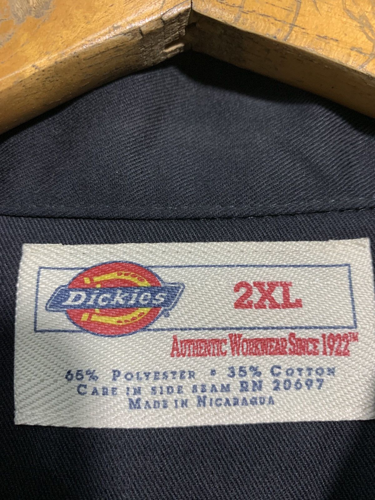 Dickies 🔥VTG DICKIES WORKSHIRTS BLACK L/S MADE IN GANGSTA Size US XXL / EU 58 / 5 - 8 Thumbnail