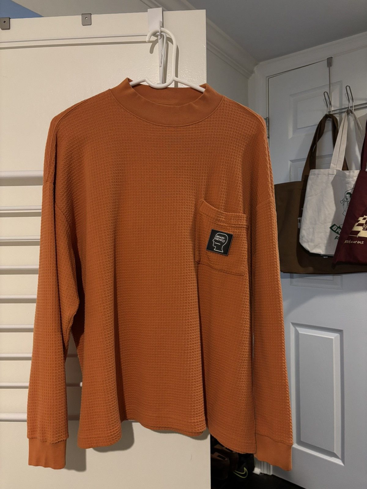 Brain Dead Qaffle Knit Mockneck T-Shirt Size US L / EU 52-54 / 3 - 1 Thumbnail