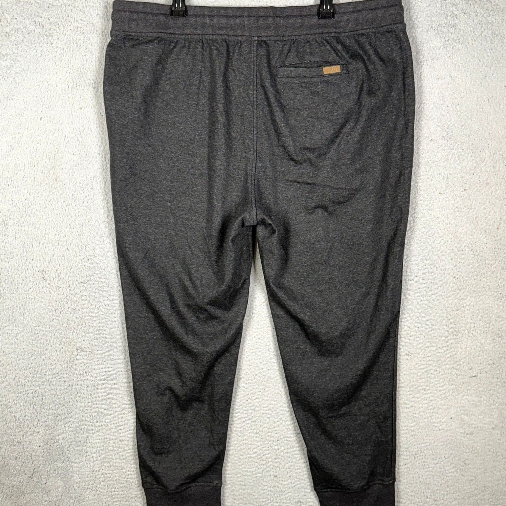 Orvis Orvis Pants Mens 2XL Dark Grey Fleece Jogger Sweatpants Drawstring Stretch Waist Relaxed Fit Pockets Gray 2XL Mens Jogger Sweatpants - Orvis Size US 39 - 2 Thumbnail
