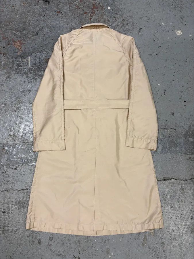 Designer × Prada × Vintage 2000s Prada Beige Belted Trench Jacket Size M / US 6-8 / IT 42-44 - 4 Thumbnail