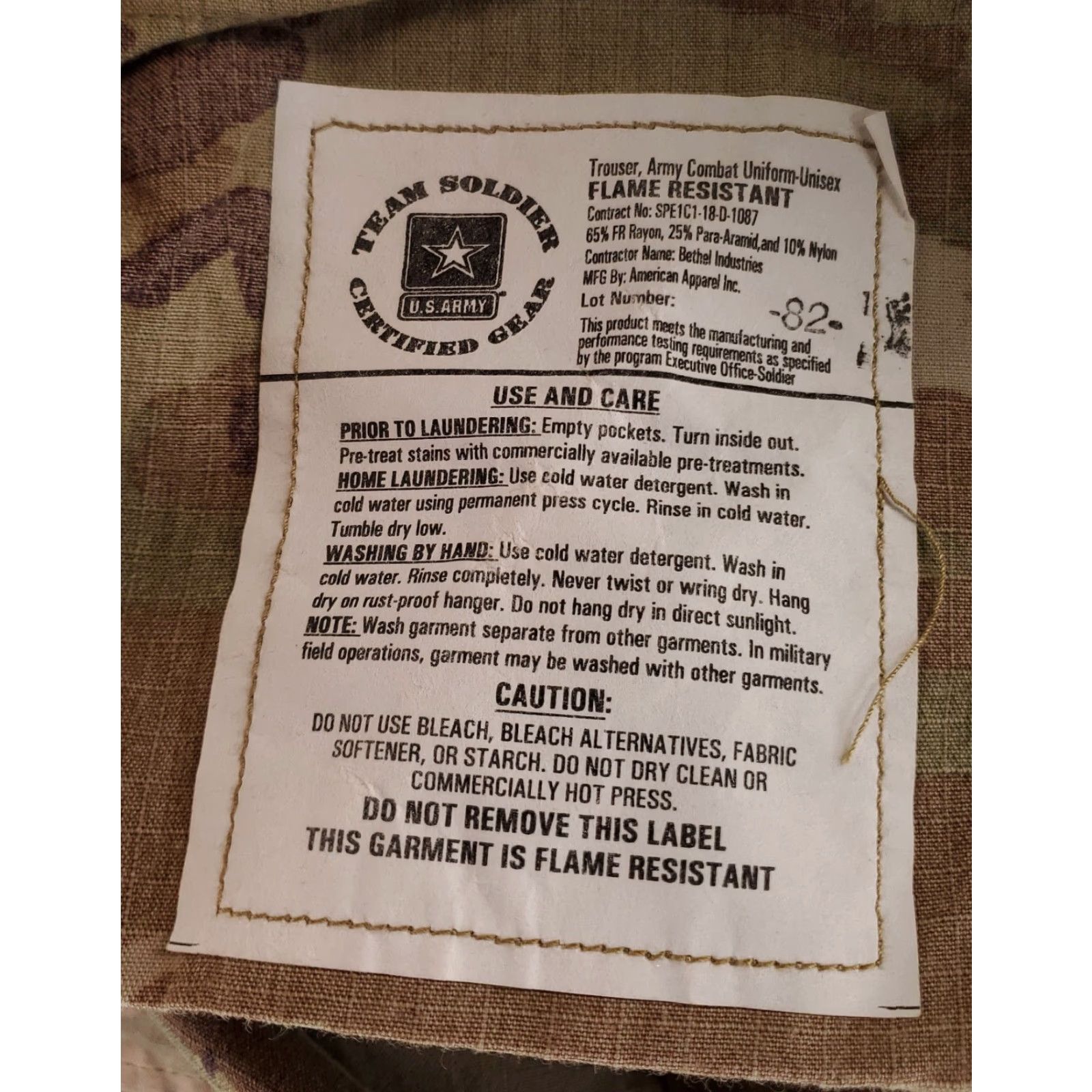 Vintage US Military Multicam FR Combat Trousers Pants Mens M Reg 34x33 Inseam NWT Size US 34 / EU 50 - 6 Thumbnail