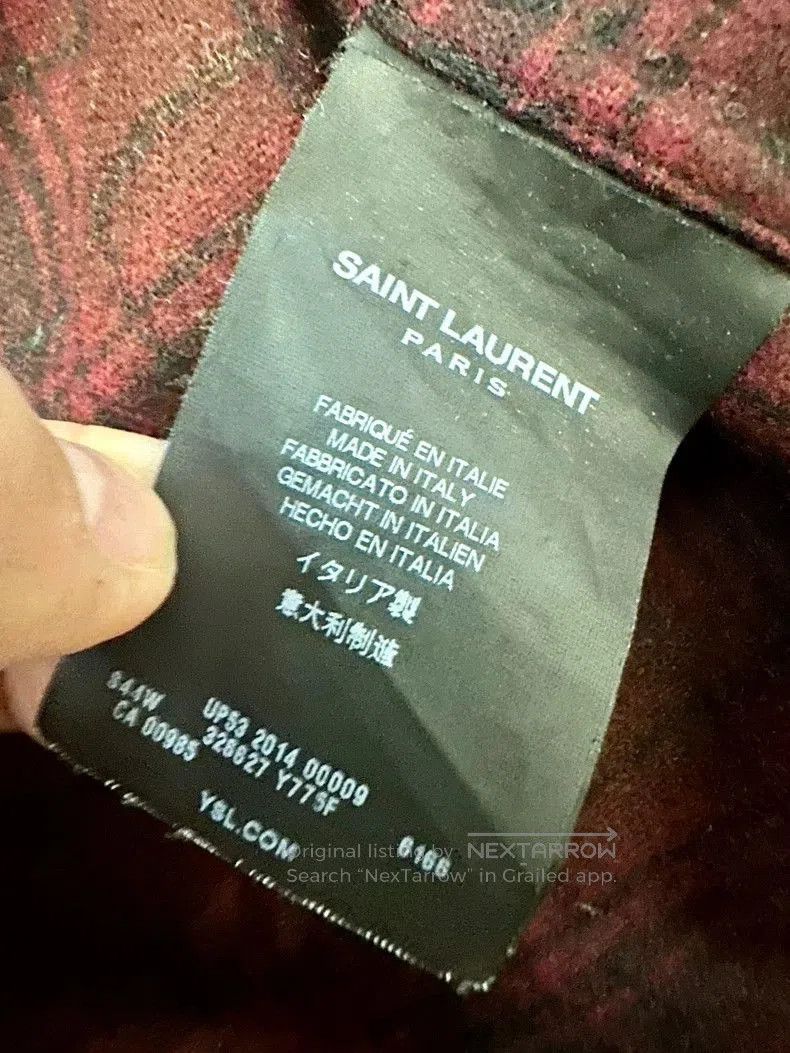 Saint Laurent Paris Saint Laurent Wool Plaid Button-Up Shirt. Size US M / EU 48-50 / 2 - 4 Thumbnail