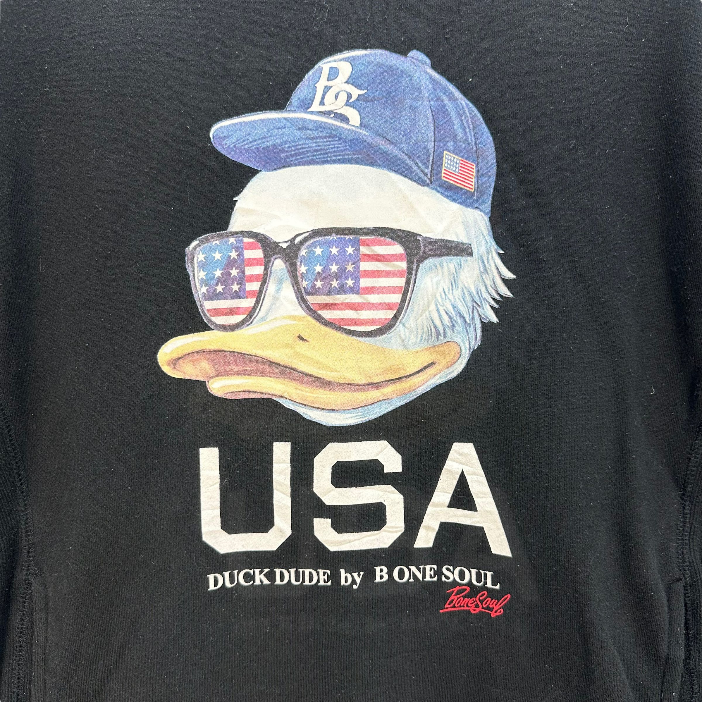 Japanese Brand DUCK DUDE B ONE SOUL PULLOVER HOODIES #7981-194 Size US L / EU 52-54 / 3 - 3 Thumbnail