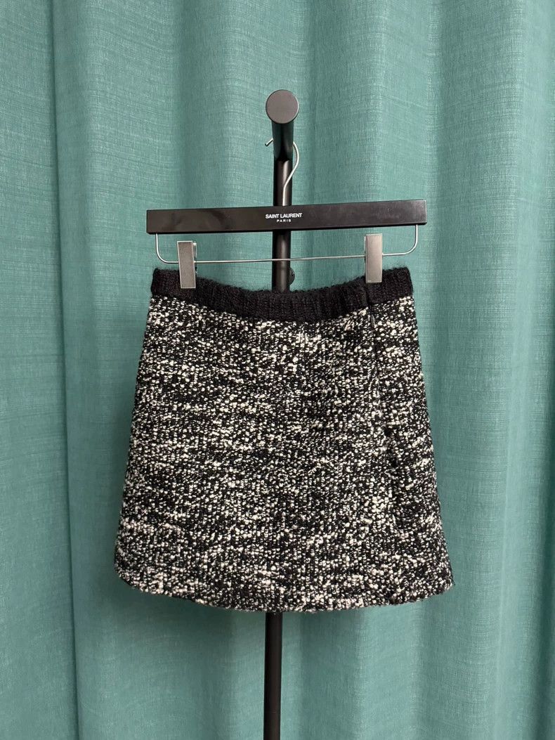 Gucci Gucci Tweed Color-Block Mini Skirt-dmc Size 36" / US 14 / IT 50 - 1 Thumbnail