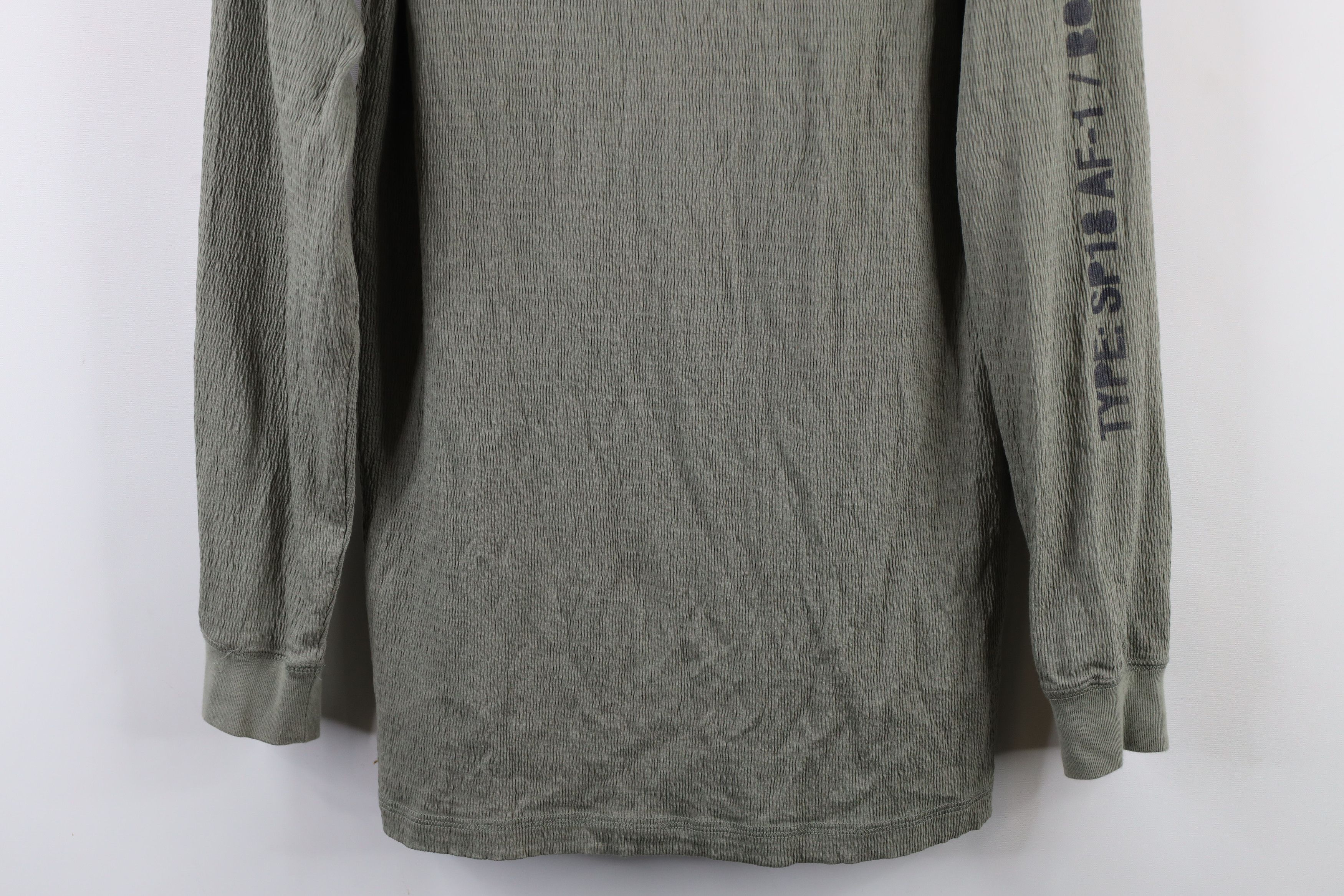 Nike × Vintage Nike Sportswear Air Force 1 Knit Long Sleeve T-Shirt Green Size US S / EU 44-46 / 1 - 3 Thumbnail
