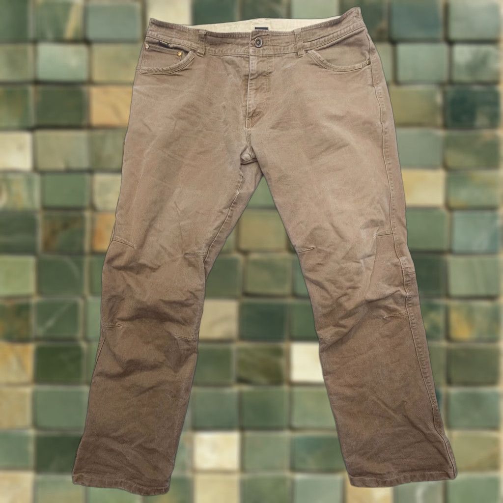 Kuhl Rydr Pants Mens 38 x 32 Brown Workwear Heavyweight Patina Dye Field Bush