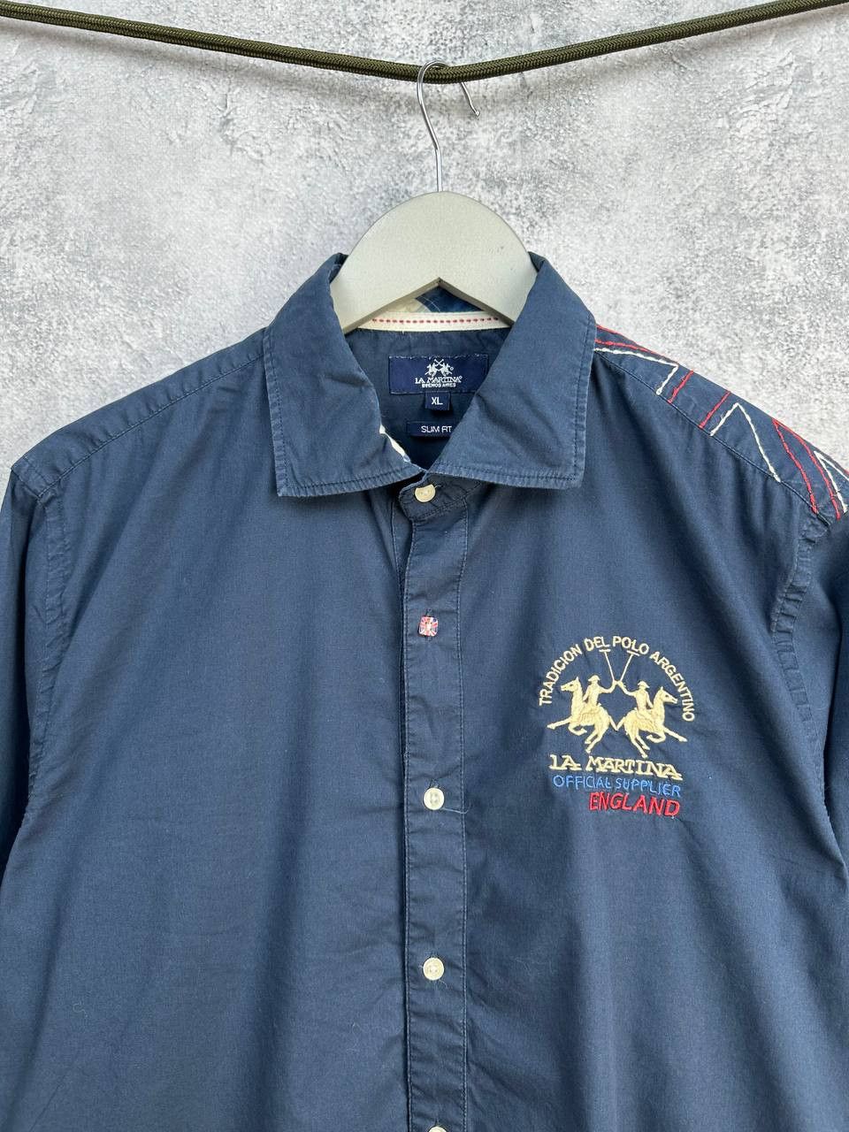 La Martina La Martina "England" Buenos Aires Button Up Shirt Slim Fit Size US XL / EU 56 / 4 - 4 Thumbnail