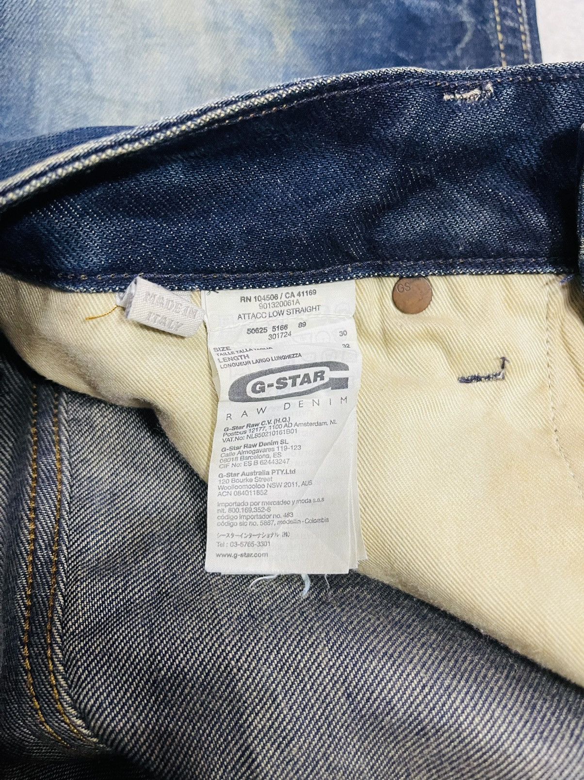 G-Star G Star Raw Denim Pant (11) Size US 32 / EU 48 - 4 Thumbnail