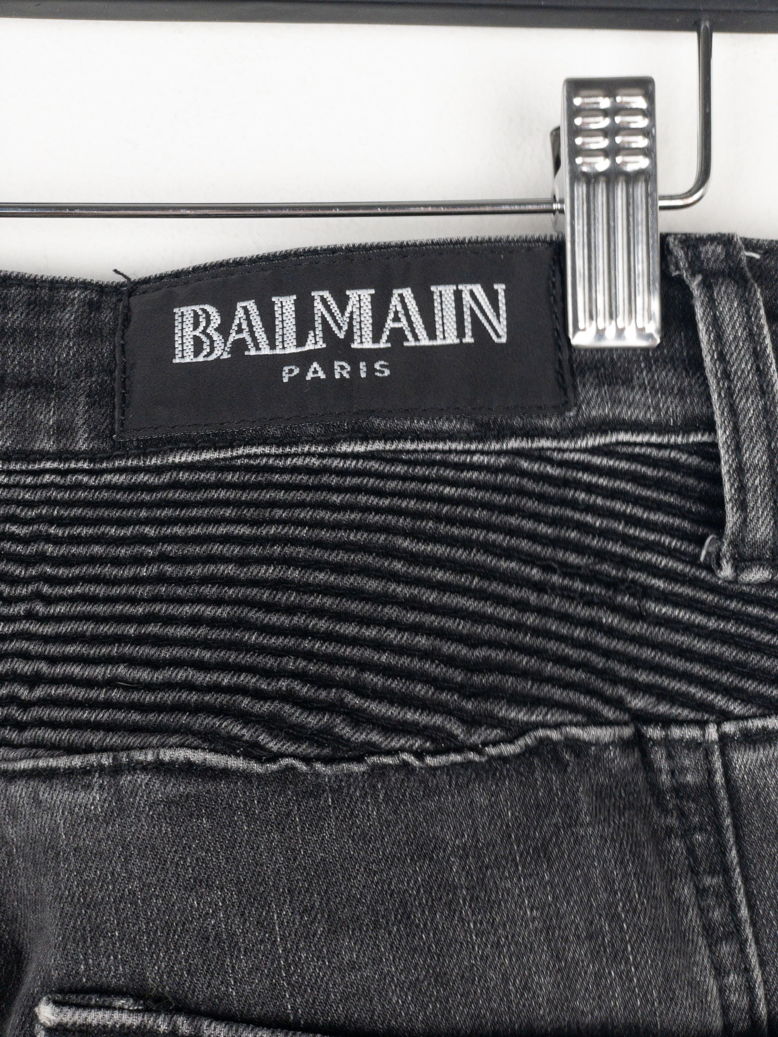 Balmain Balmain Bondage-Strap Biker Cargo Denim Jeans Size US 31 - 9 Thumbnail