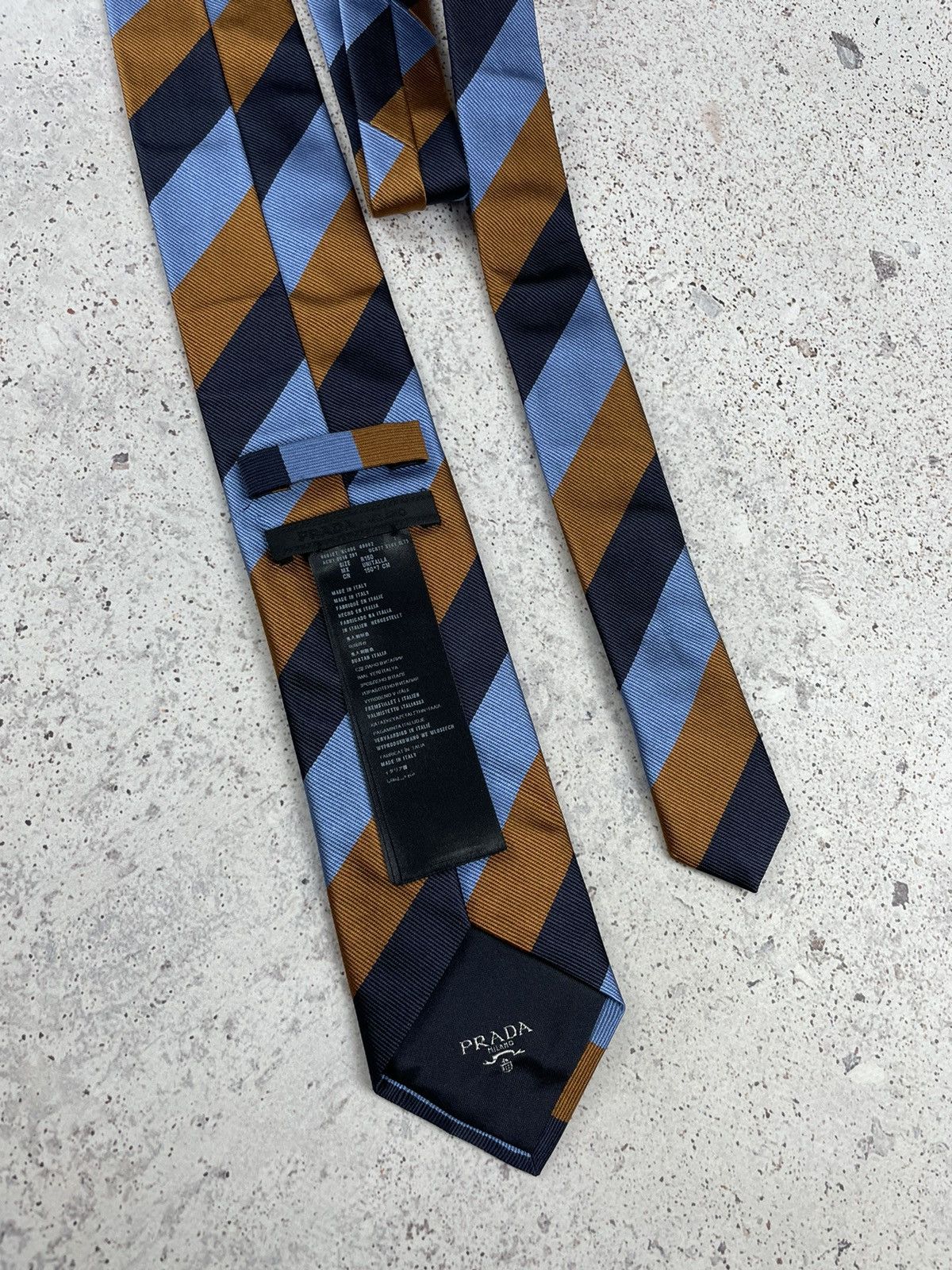Luxury × Prada 🔥Prada Logo Silk Tie | Grailed