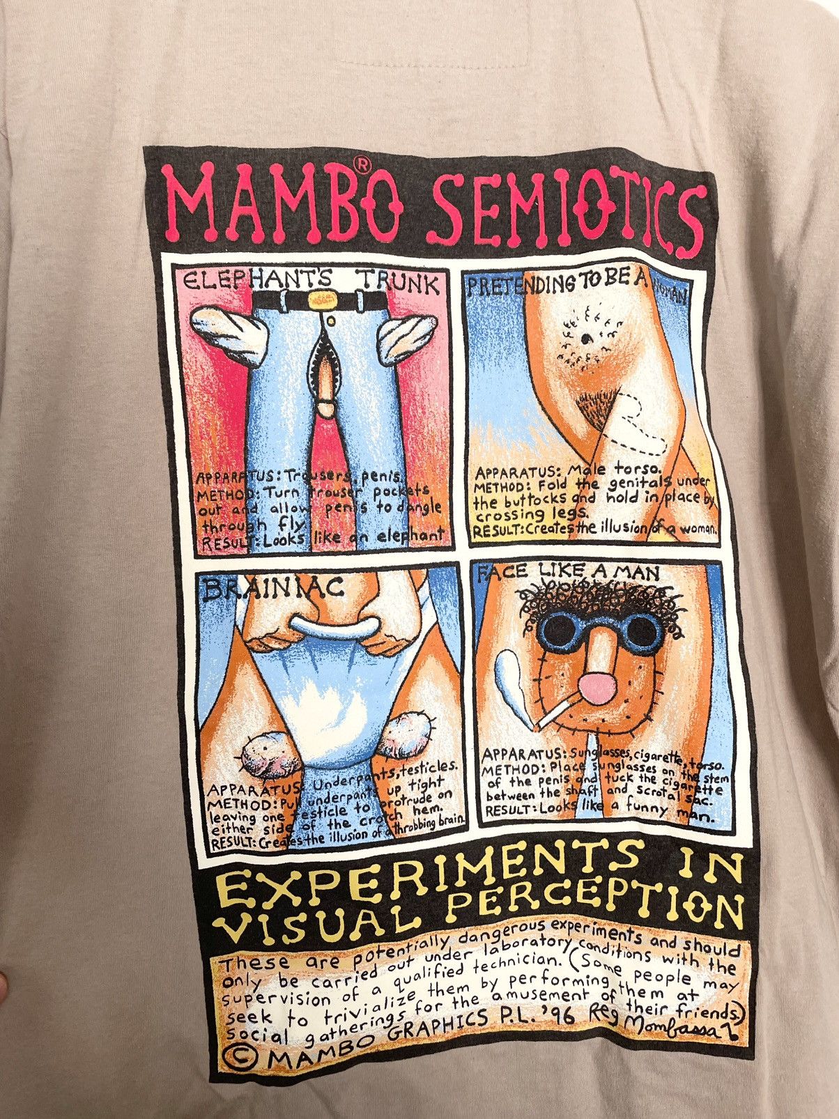 Mambo × Vintage Mambo vintage 1996 semiotics T-shirt Size US L / EU 52-54 / 3 - 3 Thumbnail