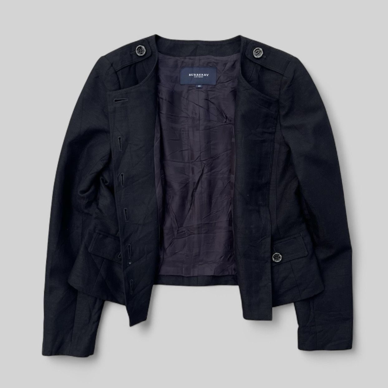 Burberry × Burberry Prorsum 🔥 BURBERRY LONDON WOMEN'S SINGLE BREASTED COAT/JACKET Size S / US 4 / IT 40 - 4 Thumbnail