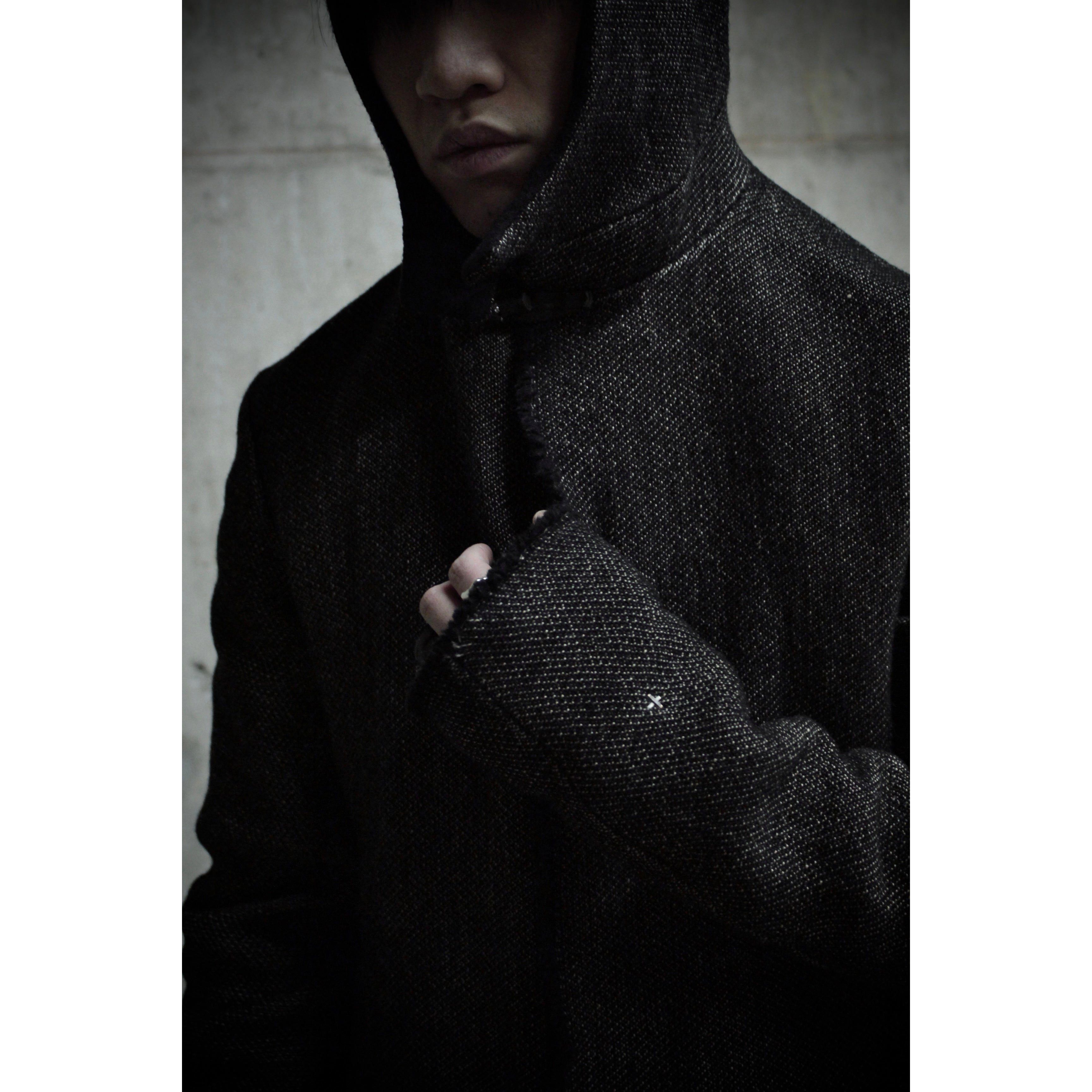 Ma+ ma+ by Maurizio Amadei Aviator Hooded Wool Tweed Duffle Coat Size US S / EU 44-46 / 1 - 3 Thumbnail