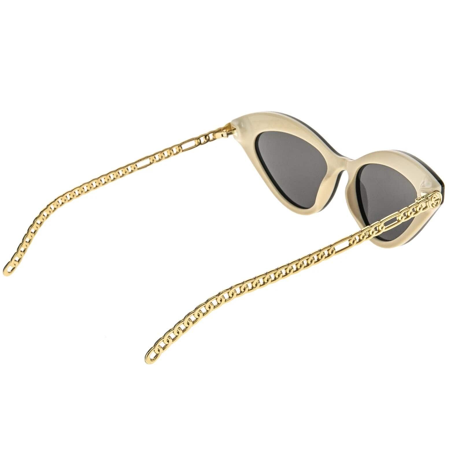 Gucci GUCCI GG0978S CHAIN 0978 Gold Black Crystal Heart 004 Size ONE SIZE - 8 Thumbnail
