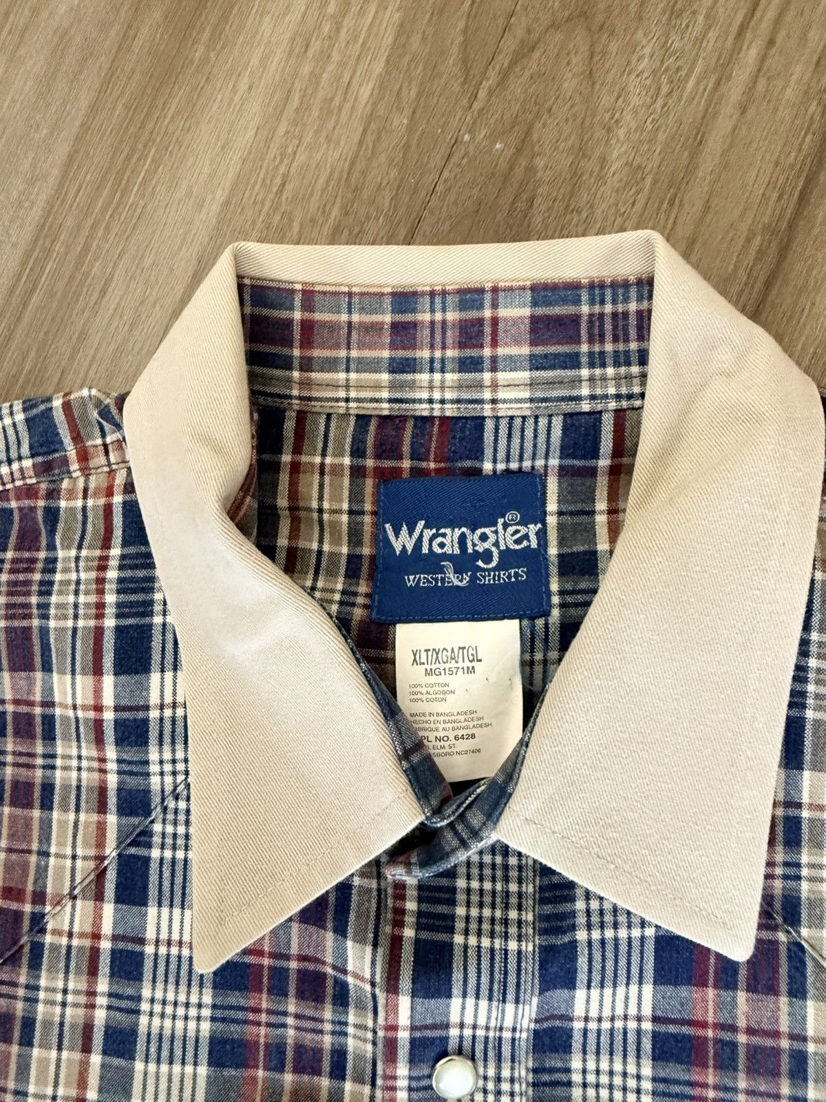 Wrangler Pearl snap Wrangler Western button up khaki Size US XL / EU 56 / 4 - 4 Thumbnail