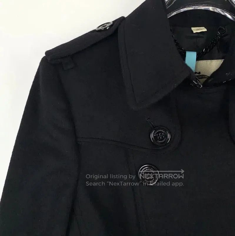 Burberry Burberry Women's Black Cotton Trench Coat. Size XS / US 0-2 / IT 36-38 - 3 Thumbnail