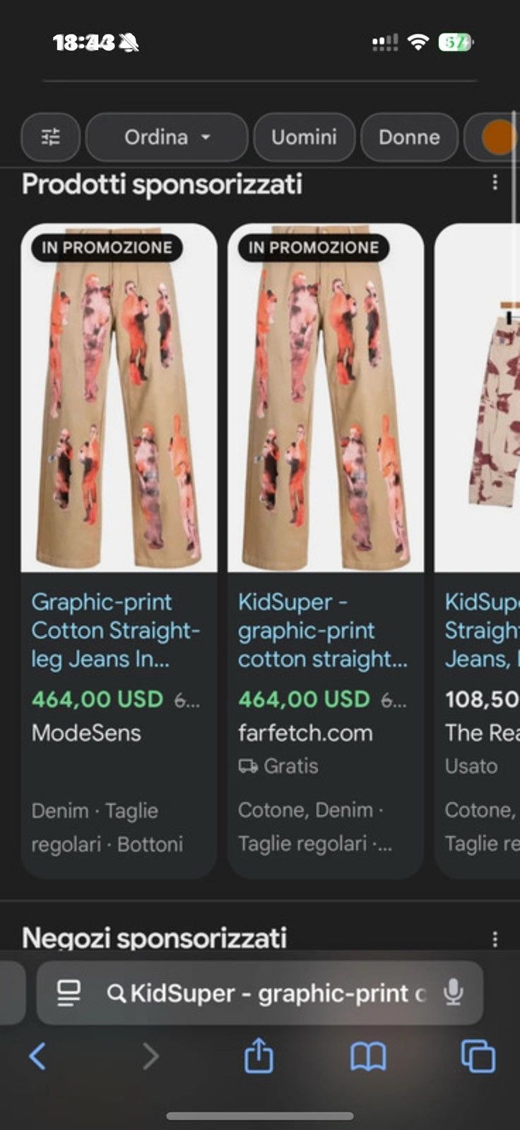 KidSuper Rare KidSuper AW 23 graphic print jeans Size US 38 / EU 54 - 4 Thumbnail