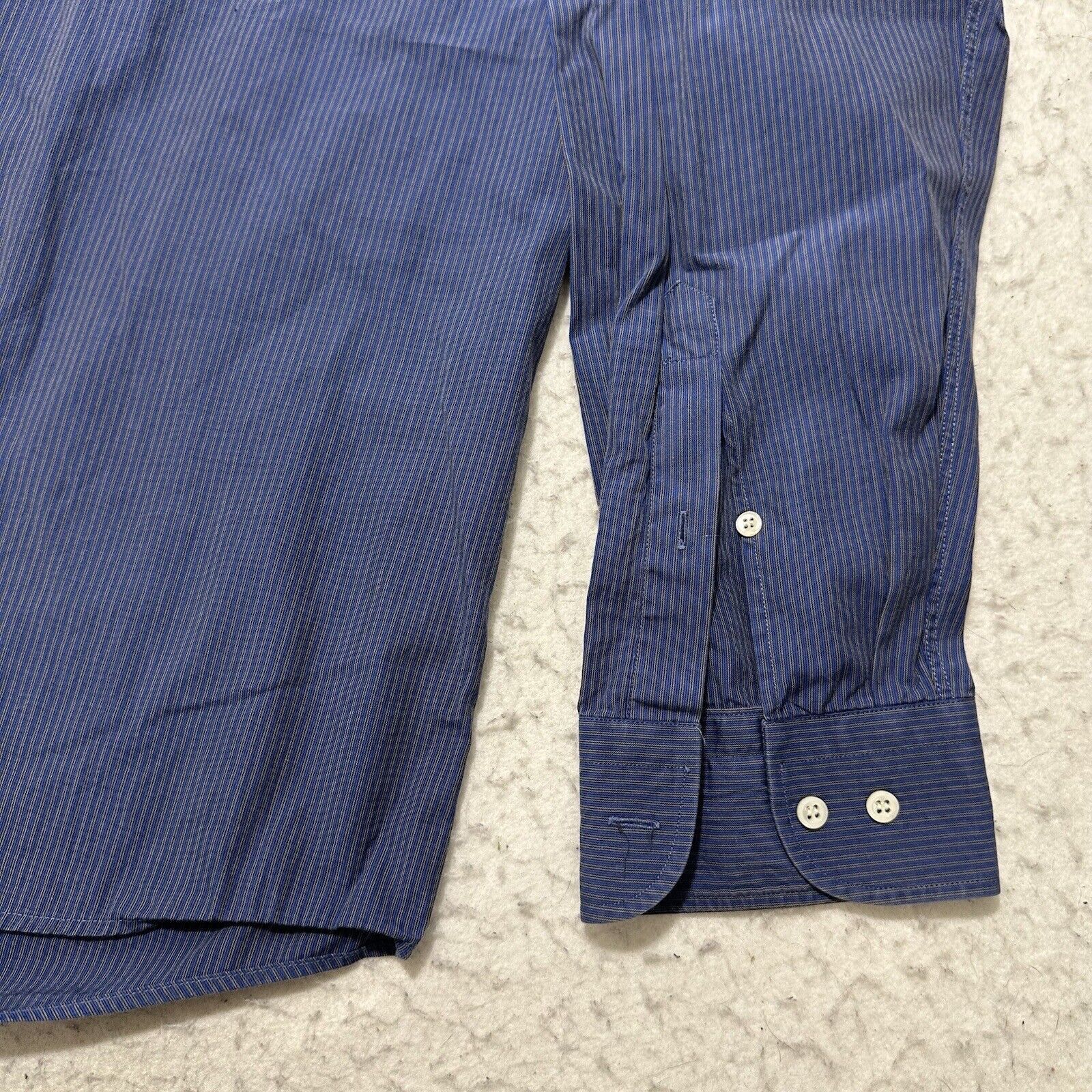 Hugo Boss BOSS Hugo Boss 16 Button Down Dress Shirt Blue Pattern Size US L / EU 52-54 / 3 - 6 Thumbnail