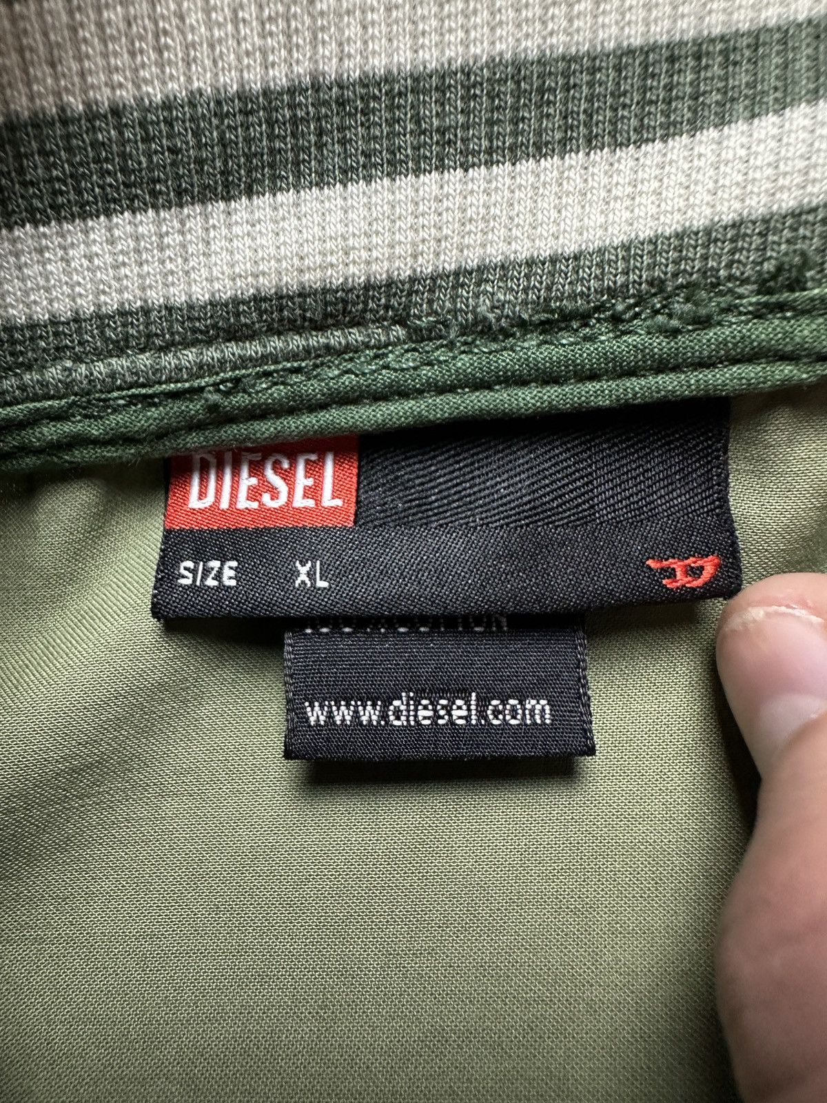 Diesel Rare Archive Diesel Olive Green Rider Bomber Jacket y2k 90s Size US XL / EU 56 / 4 - 13 Thumbnail